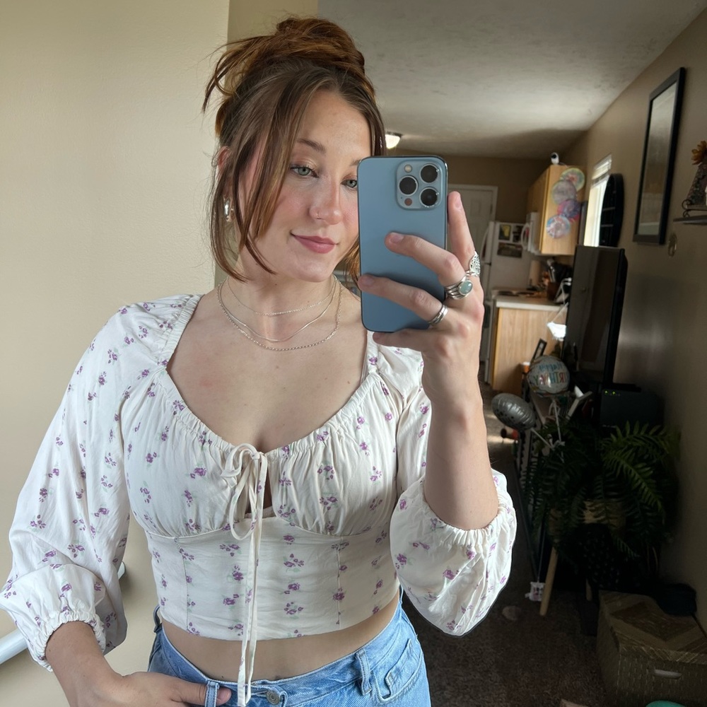Long-sleeve corset top form Target